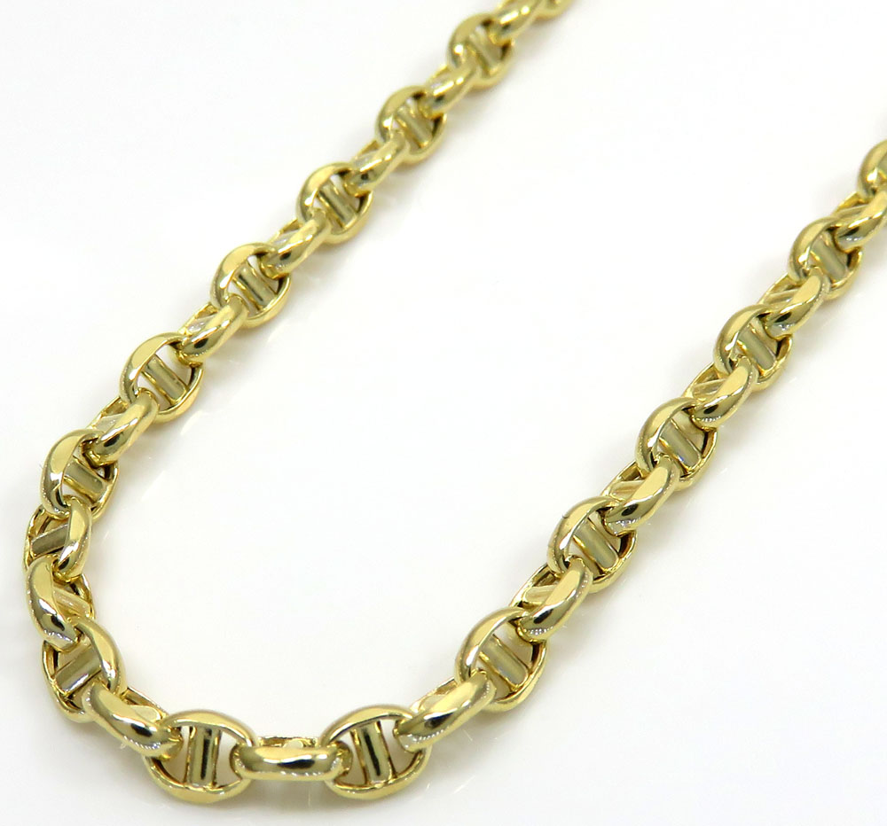 puffed mariner gold chain