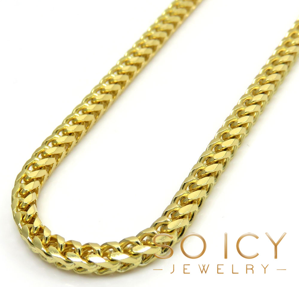 Buy 14k Solid Yellow Gold Franco Chain 30 Inches 2.5mm Online at SO ICY ...