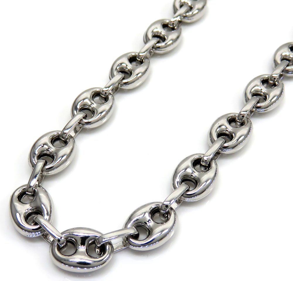 sterling silver gucci link necklace