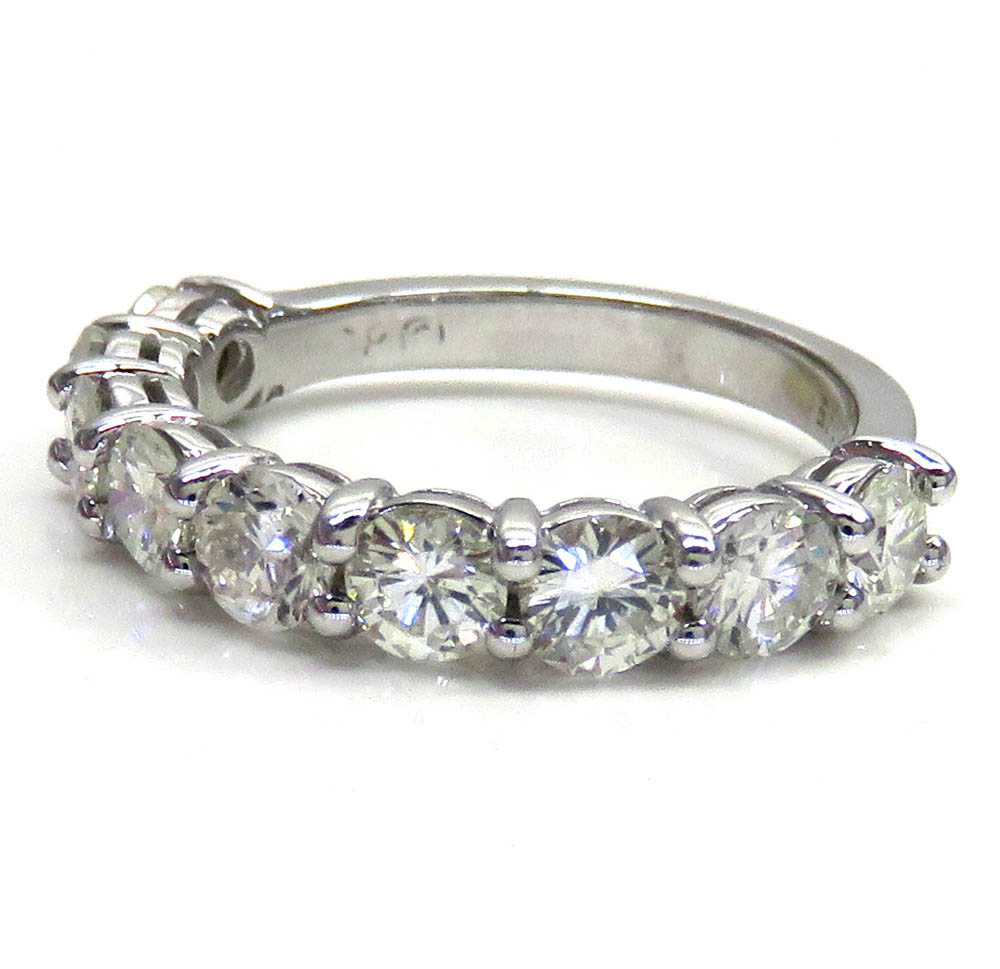 14k white gold 22 pointer half vs diamond eternity band 2.00ct