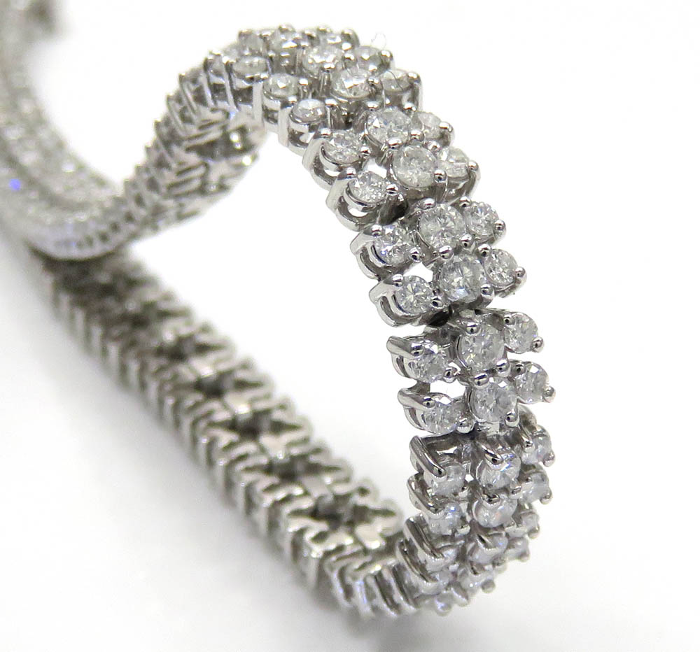 3 Row Diamond Stretchy Bracelet  Underwoods Jewelers