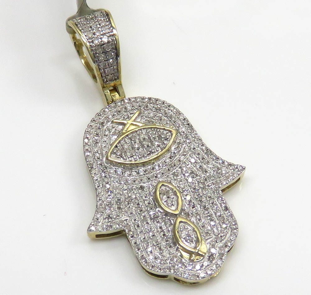 10k discount hamsa pendant