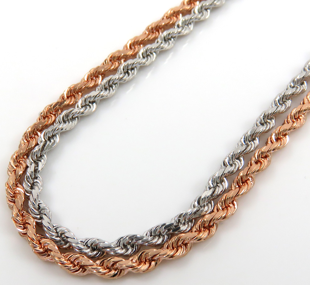 14k gold rope chains for sale