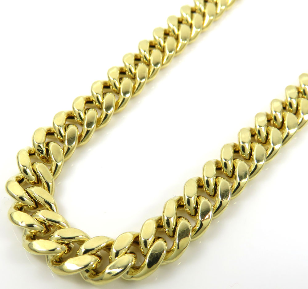 Miami Cuban Link Chain in 14K Yellow Gold, 24”