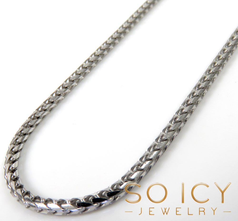 Solid Franco Chain Necklace Stainless Steel 24